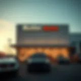 Exterior view of Butler Auto showcasing a diverse range of vehicles