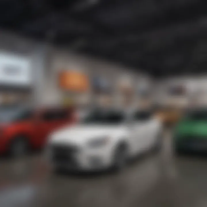 Showroom of Coconut Ford featuring a range of used cars