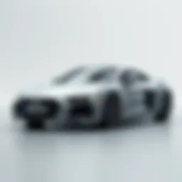 Audi car model showcasing sleek design