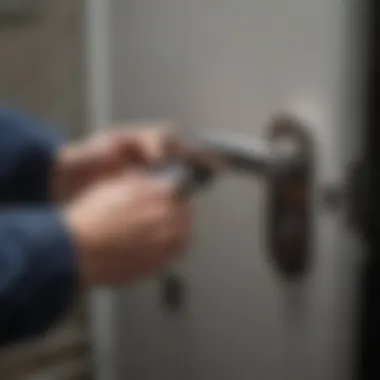 Installing the New Door Handle Installing the new door handle
