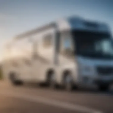 Exterior design highlighting aerodynamic features of 2021 Class A motorhomes