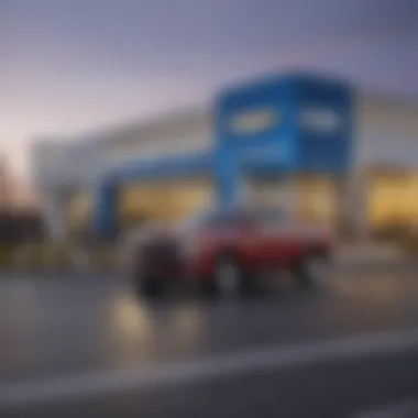 Chevy Dealership Exterior Exterior view of a Chevy dealership in Camdenton, Missouri