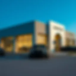 Exterior view of a Chrysler dealership in Corpus Christi