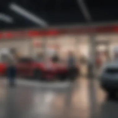 Customer Experience at Hometown Kia Customer interacting with a Hometown Kia representative