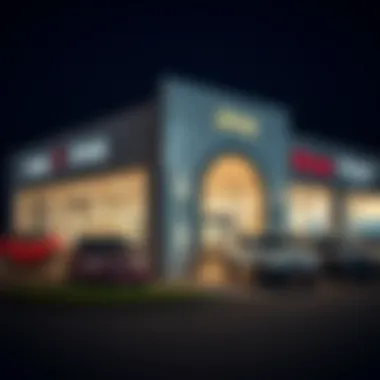 Exterior of Jeep Dealership in Towson Exterior view of a Jeep dealership in Towson showcasing various models