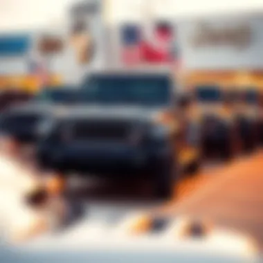 Diverse Jeep Model Lineup A diverse lineup of Jeep models available for sale at a Towson dealership