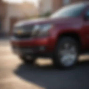 Detailed View of a Used Chevrolet Tahoe SUV Detailed view of a used Chevrolet Tahoe SUV
