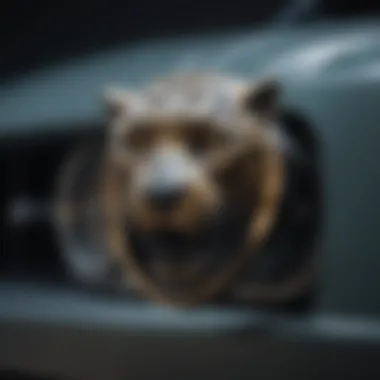 Jaguar Emblem Symbolizing Excellence Close-up of the Jaguar emblem with a blurred background