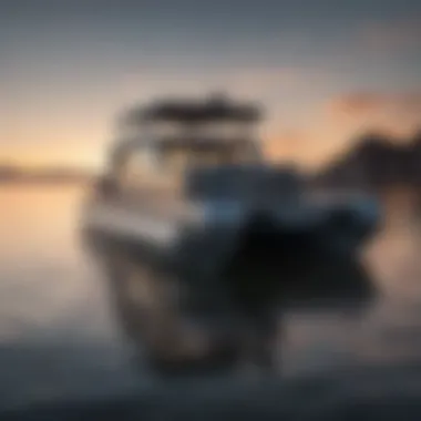 Modern Pontoon Design Innovative pontoon design showcasing modern aesthetics and functionality