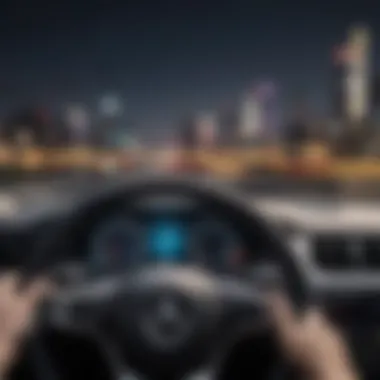 Technological Advancements in Driving Experience Advanced technology dashboard illustrating digital interfaces