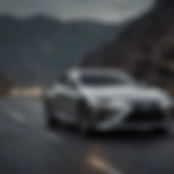 A Lexus vehicle in motion emphasizing its performance capabilities