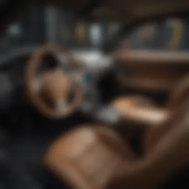 Interior view showcasing the luxurious features of a used Corvette