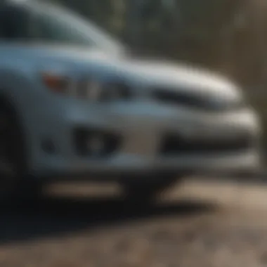 Close-up of Subaru Impreza's performance features