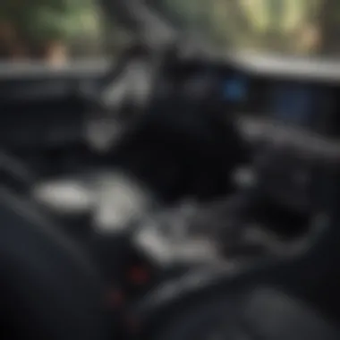 Modern SUV Interior Features Interior design of a contemporary SUV