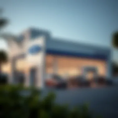 Ford Dealership in New Port Richey Ford dealership exterior showcasing latest models