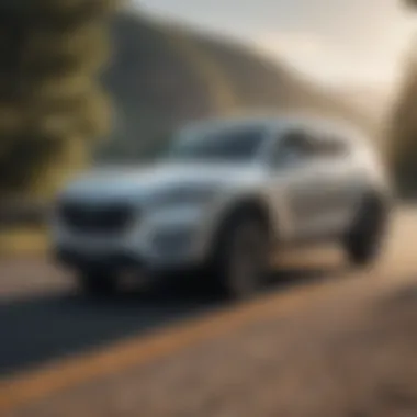 Hyundai Tucson Ultimate on the Road Hyundai Tucson Ultimate in action on a scenic road