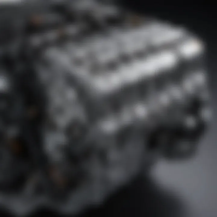 Detailed view of the Honda Accord Hybrid engine components