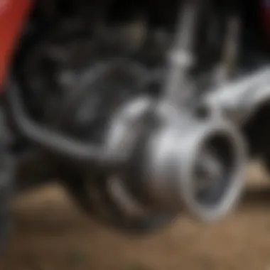 Components of the Honda Rancher Rear Differential Detailed view of the Honda Rancher rear differential components