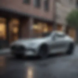 Sophisticated Infiniti model parked in an urban setting