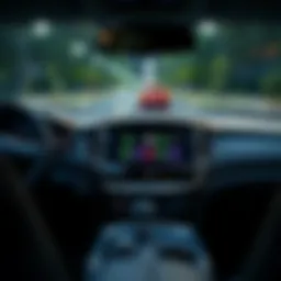 Dashboard of 2019 Infiniti QX50 showcasing infotainment system