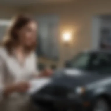 Evaluating Financial Options with Kelley Blue Book Person reviewing financial options with Kelley Blue Book tools