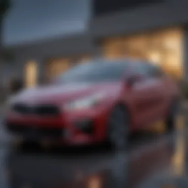 Sleek Exterior of Kia Forte Sleek exterior design of the Kia Forte