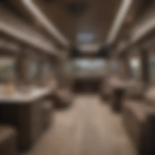 Luxurious RV interior showcasing modern amenities
