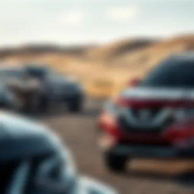 Nissan SUVs in Diverse Driving Conditions Nissan SUV models in various driving conditions