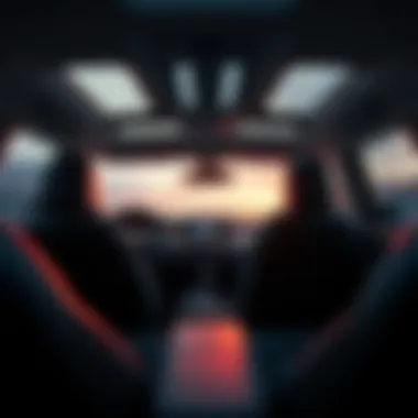 Advanced Interior Technology in Nissan SUVs Interior design of a Nissan SUV with advanced technology