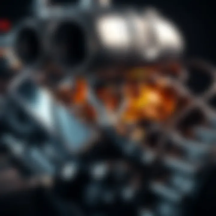 Luxurious high horsepower engine with polished components