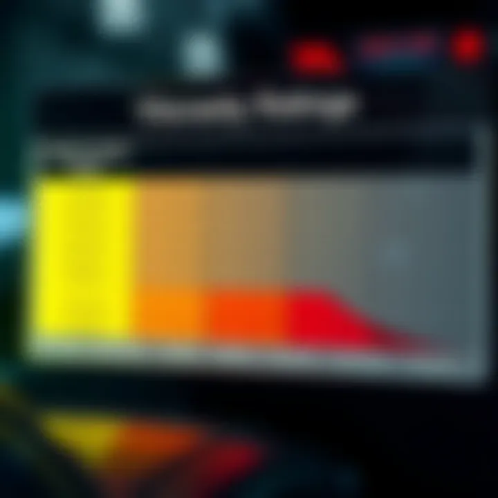 Viscosity rating chart illustrating oil thickness variations