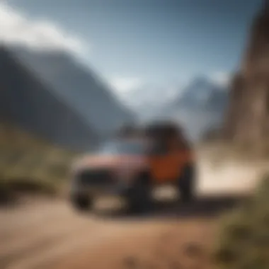 Performance of Opus Off Road Camper on Challenging Terrain Opus Off Road Camper navigating a challenging terrain