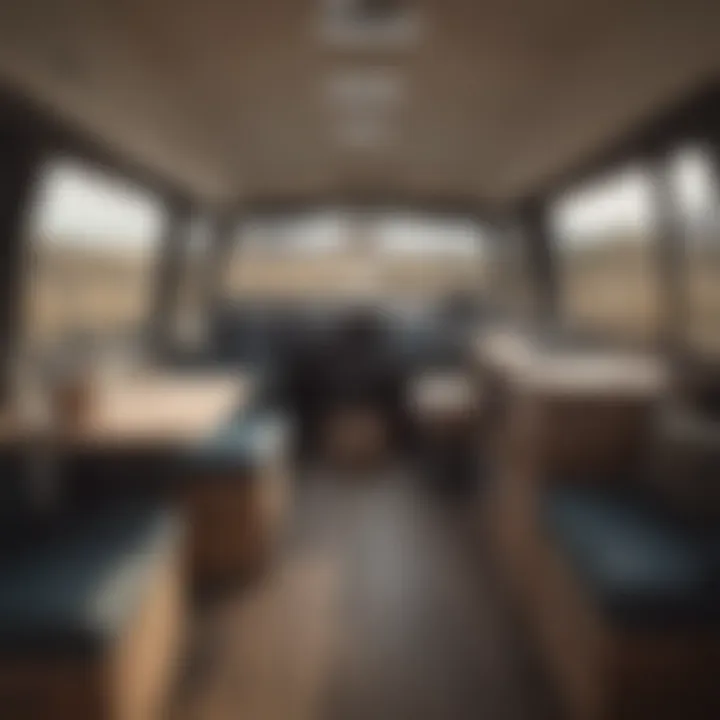 Detailed image of Scamp camper interior layout