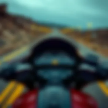 The rider's perspective from the cockpit of the Screamin’ Eagle Street Glide, displaying the instrumentation and handlebars.