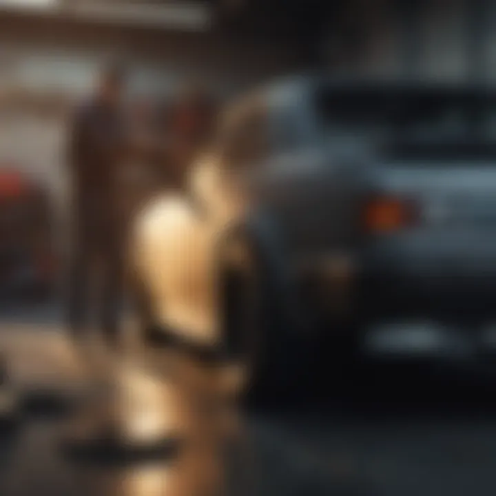 Maintaining a vehicle in a garage