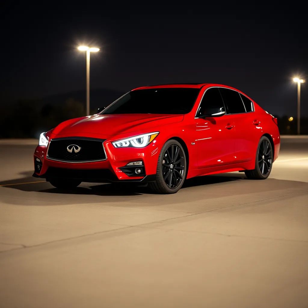 A Deep Dive into the Infiniti Q50 Red Sport in Black